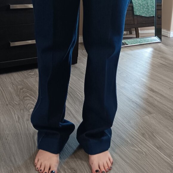 Vintage Bleans Denim Jeans 1970s Dark Wash Stretchy Cotton Deadstock NOS - Picture 4 of 16